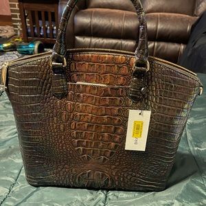 NWT Brahmin black pearl larger duxbury